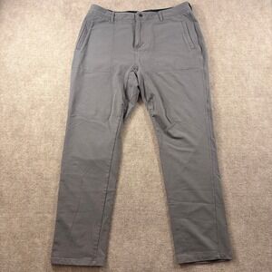 Municipal Sport Superstretch Utility Pants Mens 36 Gray Stretch Cotton Chinos